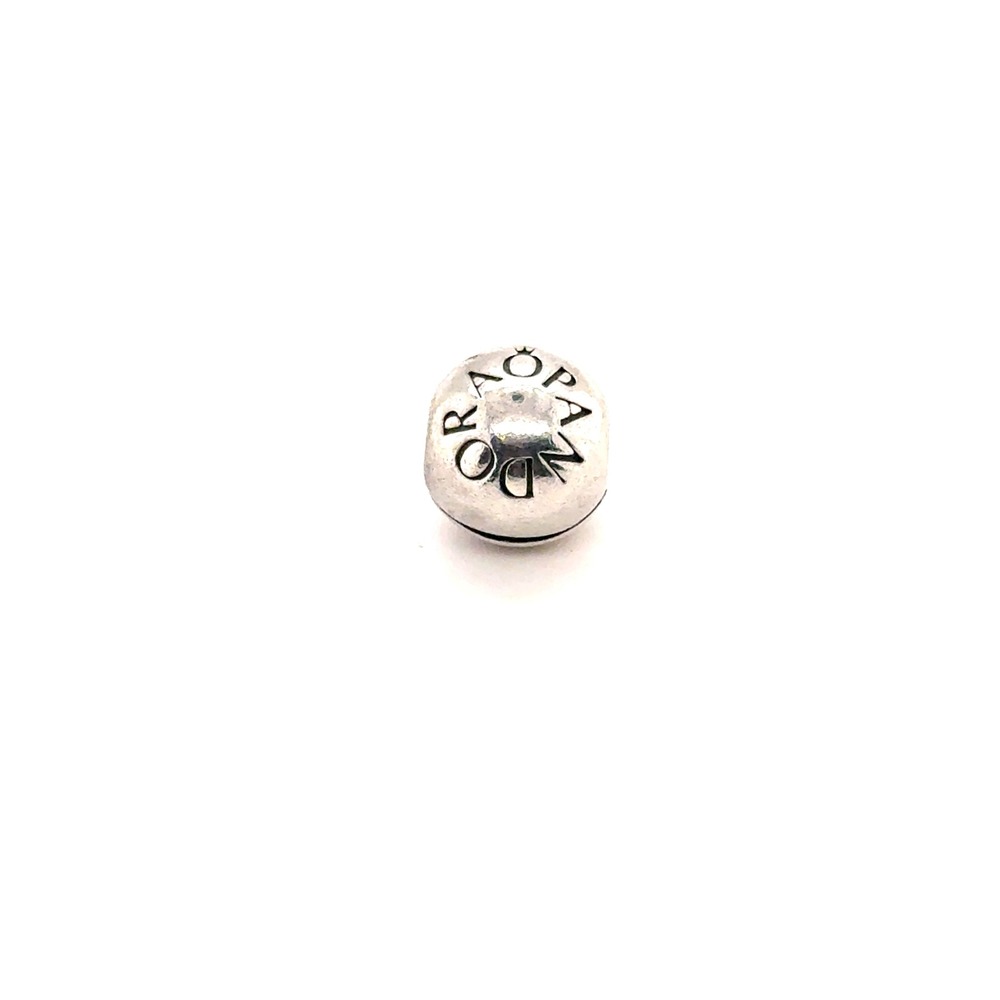 Pandora Logo Clip Charm Sterling Silver S925 ALE Hinge Bracelet Spacer 791015